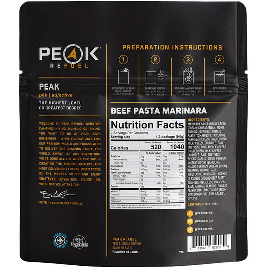 Beef Pasta Marinara