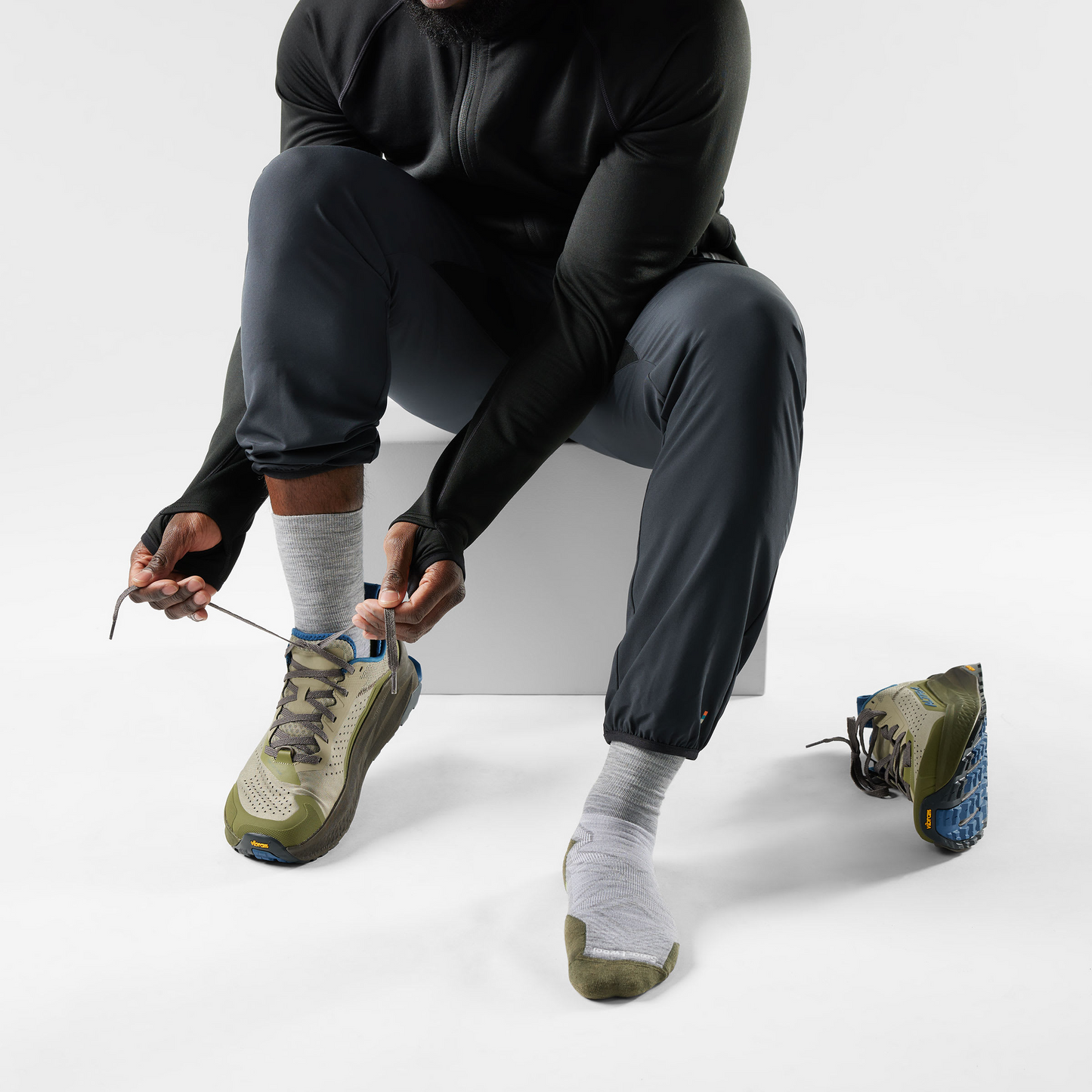 Run Targeted Cushion Mid Crew Socks