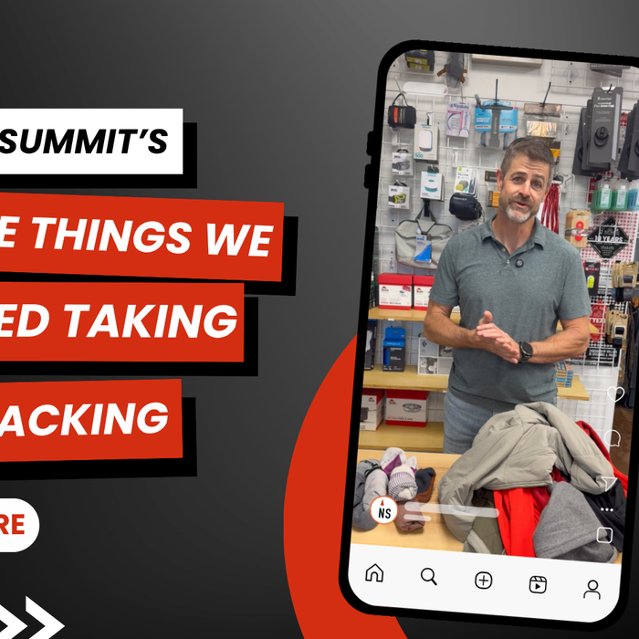 3 Things We No Longer Take Backpacking