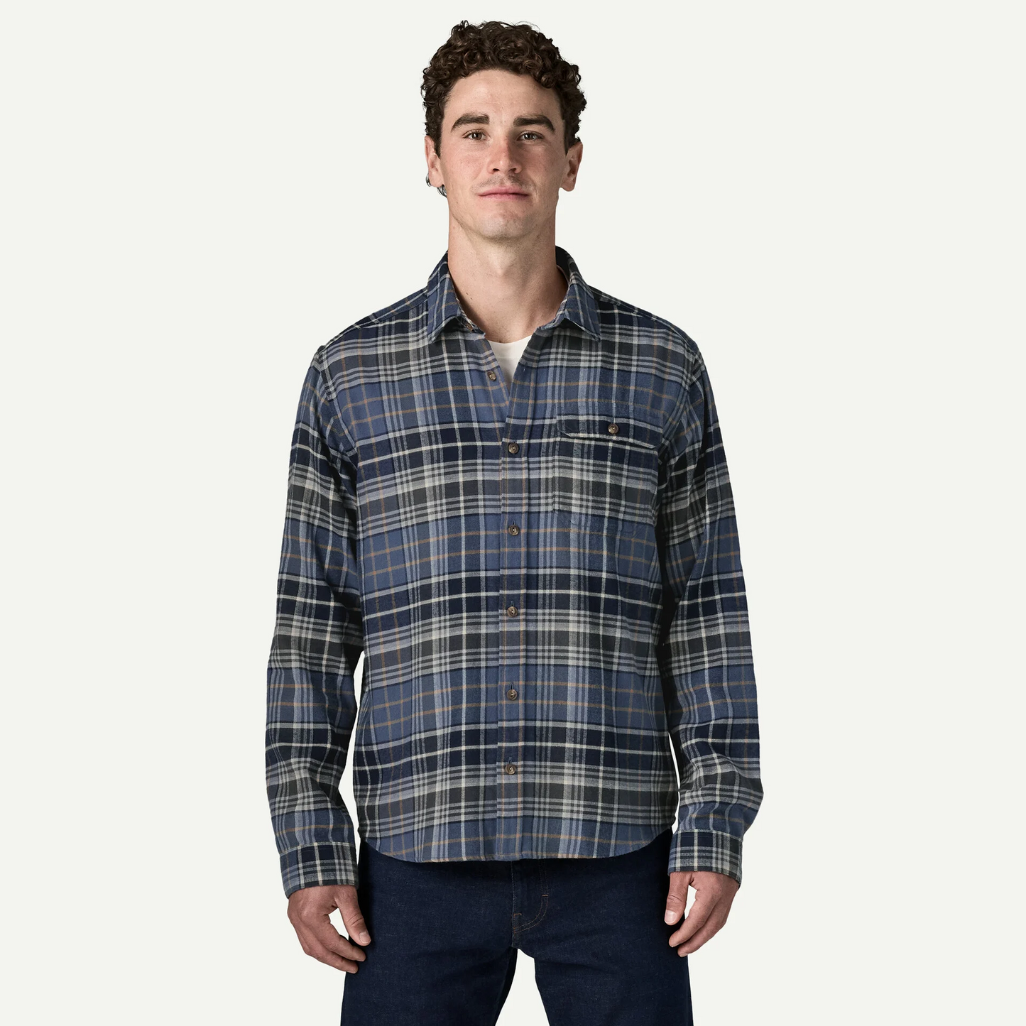 Men's Long-Sleeved Lightweight Fjord Flannel Shirt