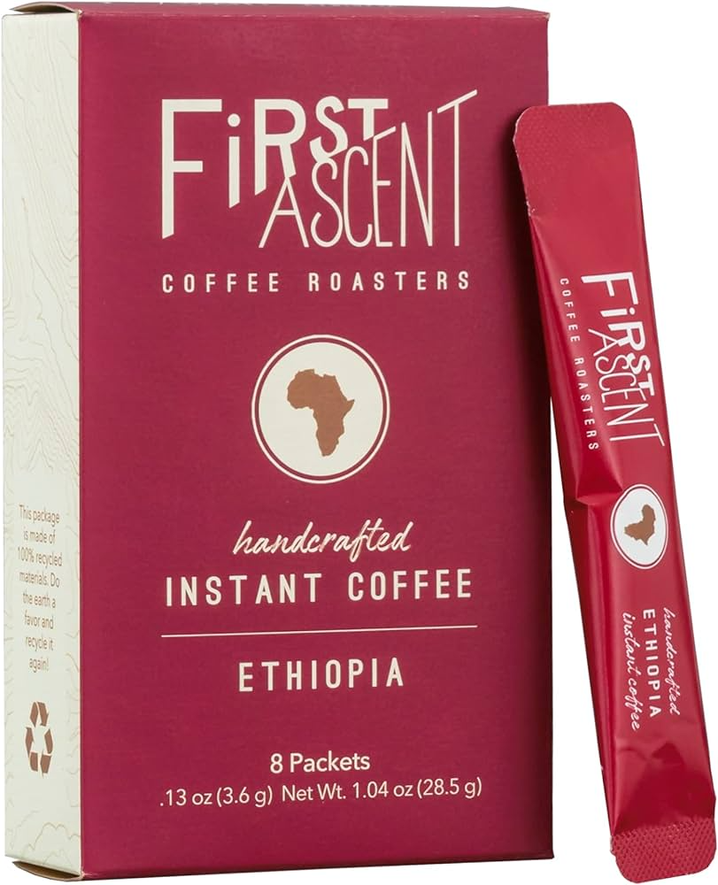 Ethiopia Light Roast Instant Coffee, 8-Packets