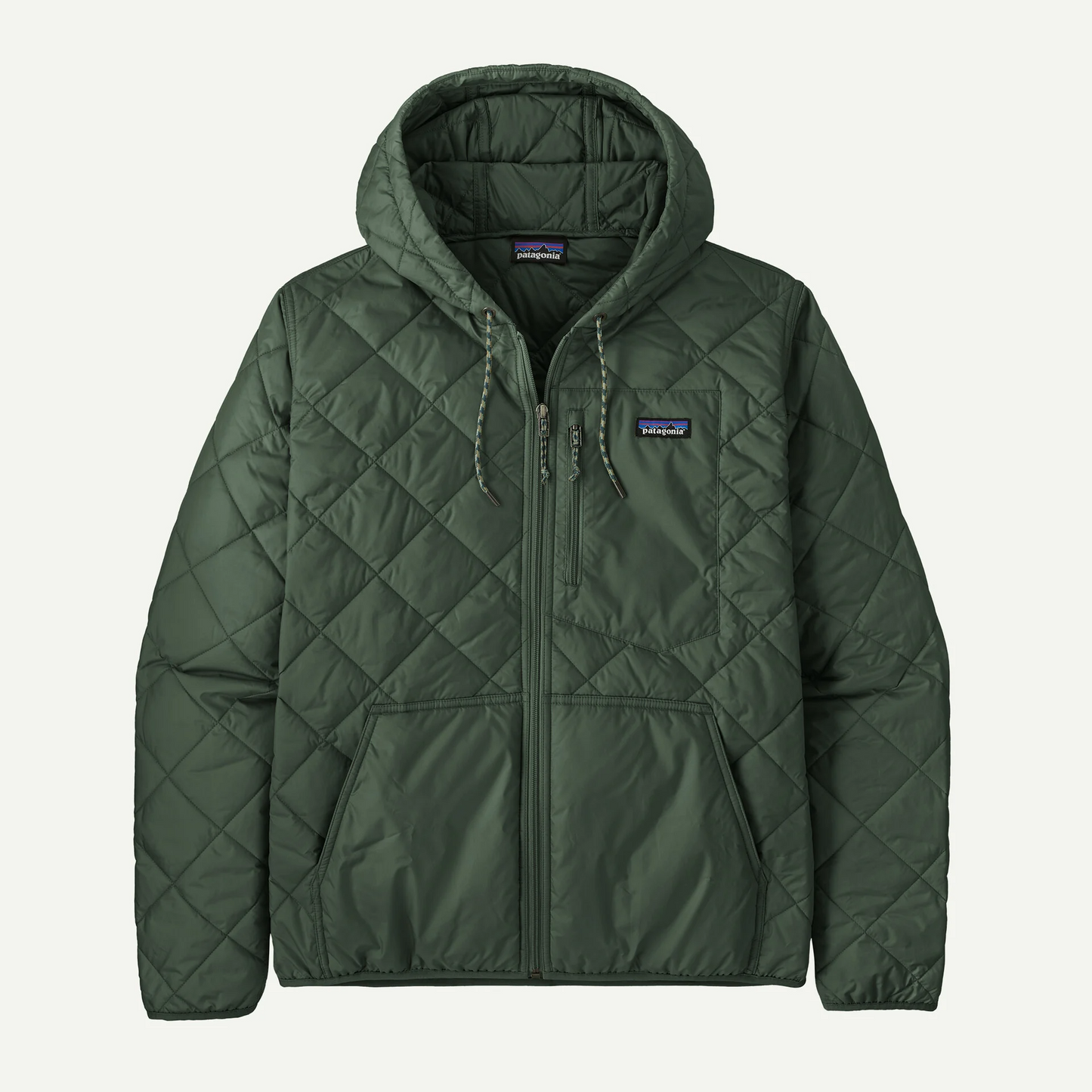 Men's Diamond Quilted Bomber Hoody