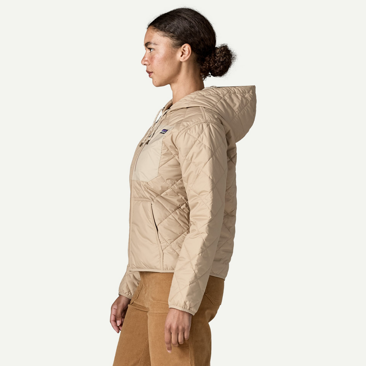 Women's Diamond Quilted Bomber Hoody