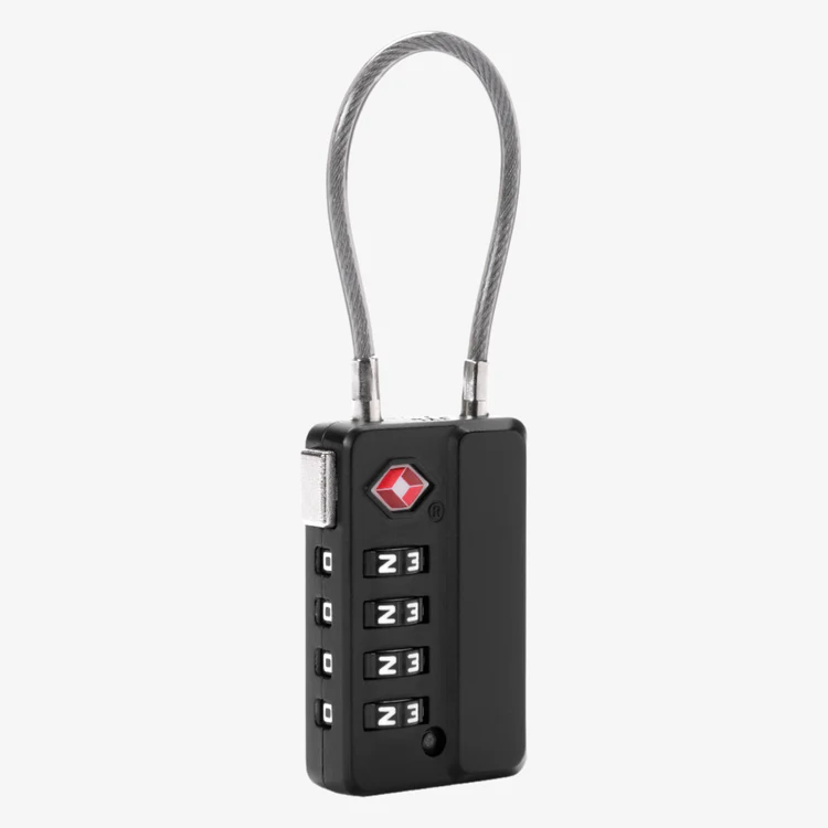 Cable 4-Dial TSA Lock