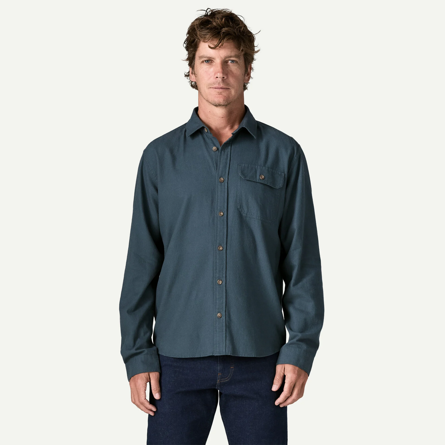 Men's Long-Sleeved Lightweight Fjord Flannel Shirt
