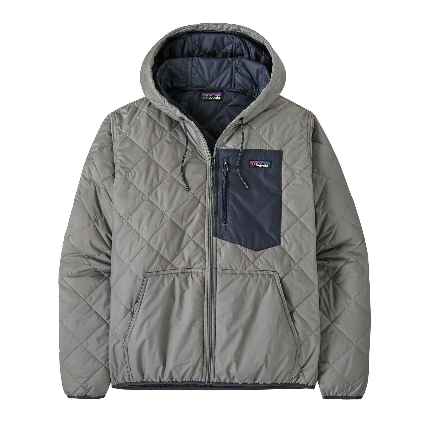 Men's Diamond Quilted Bomber Hoody