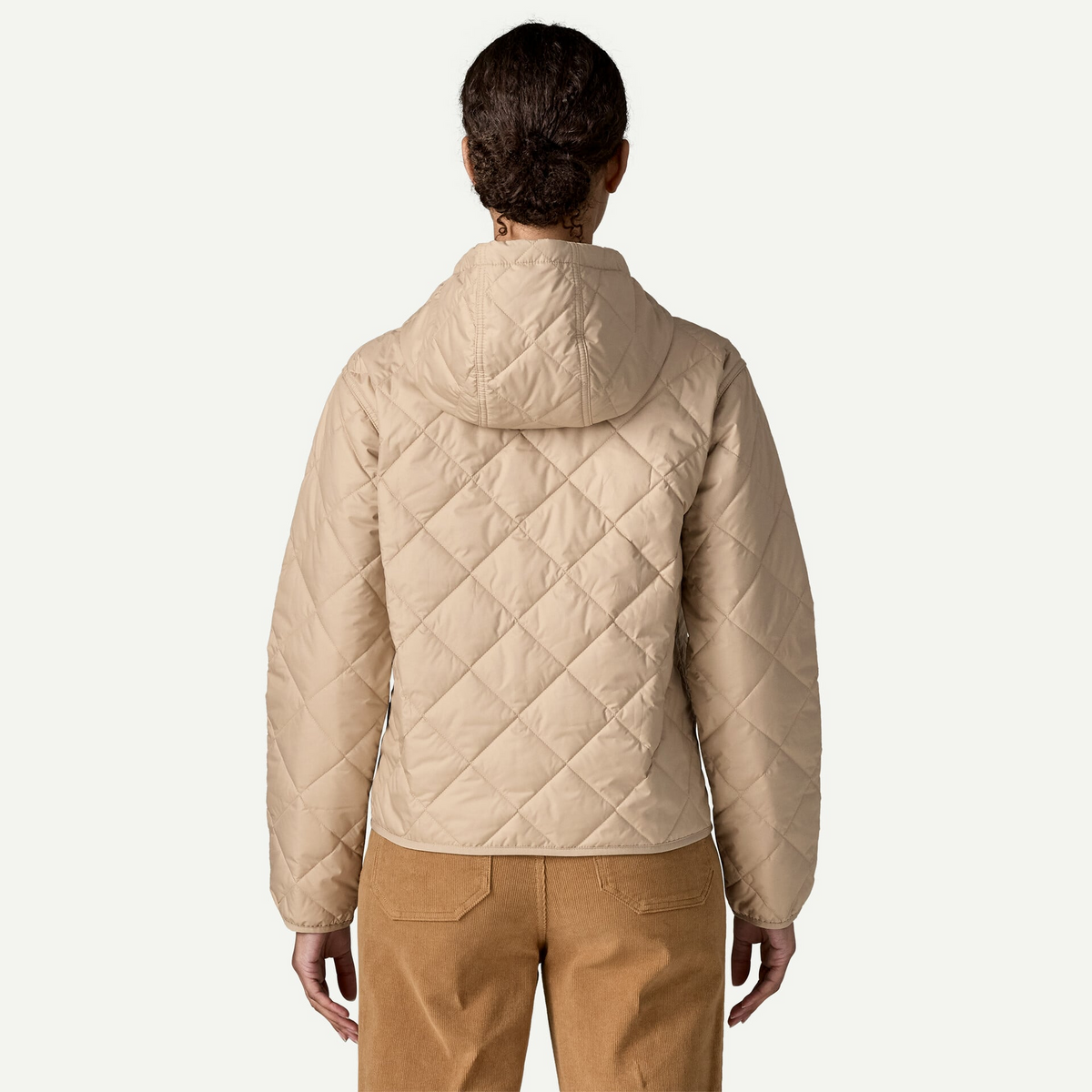 Women's Diamond Quilted Bomber Hoody