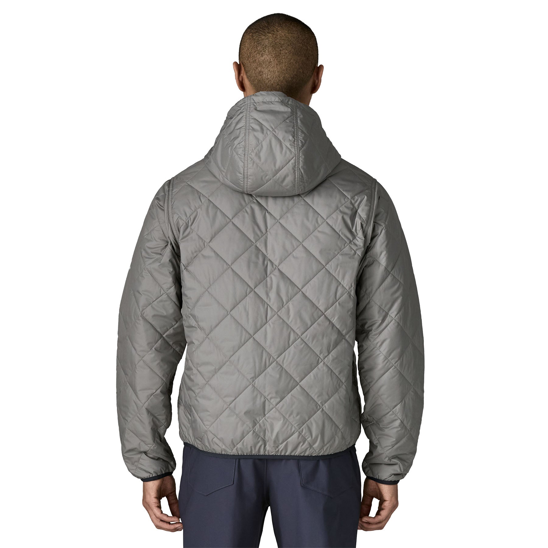 Men's Diamond Quilted Bomber Hoody
