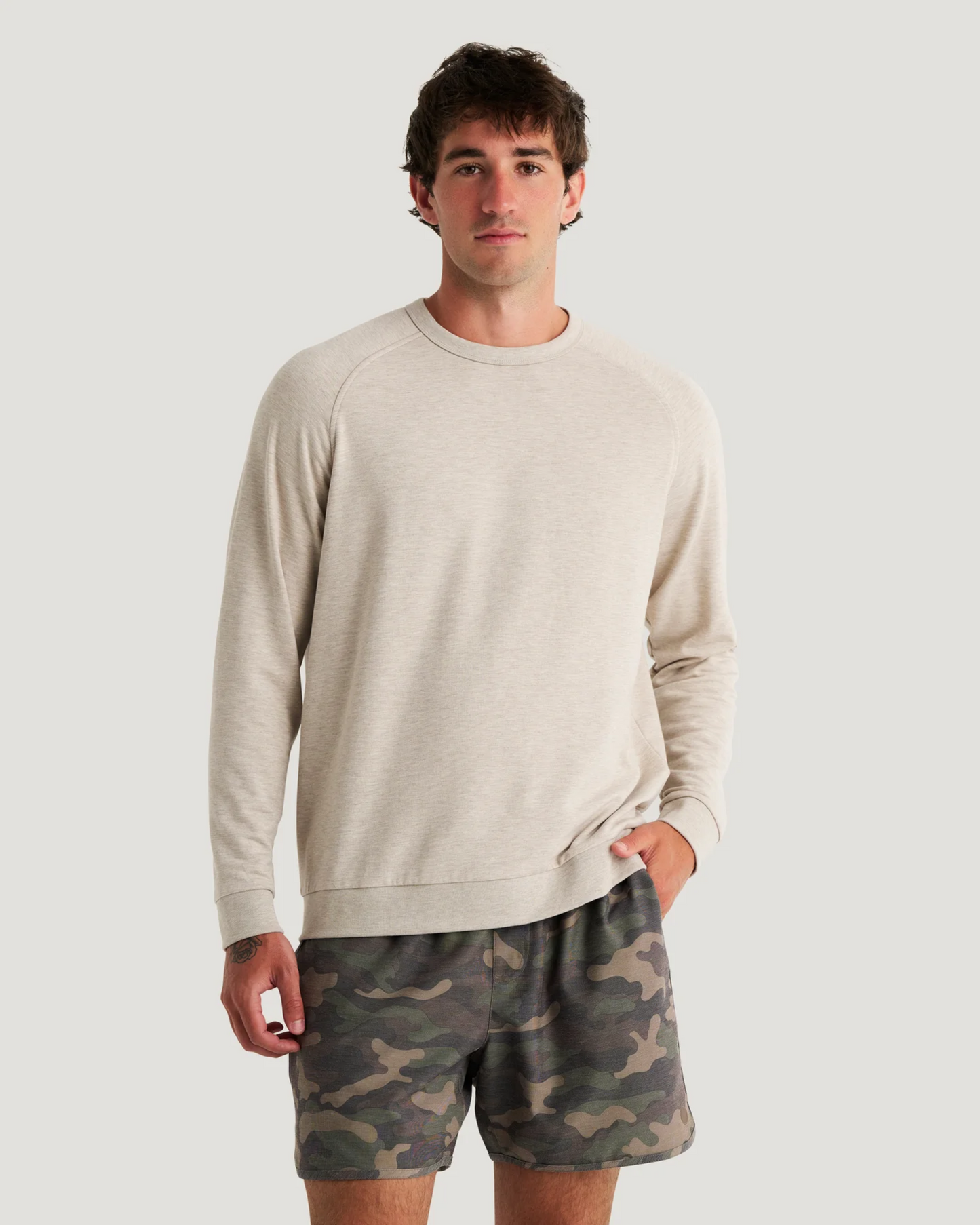 Men's Bamboo Lightweight Fleece Crew