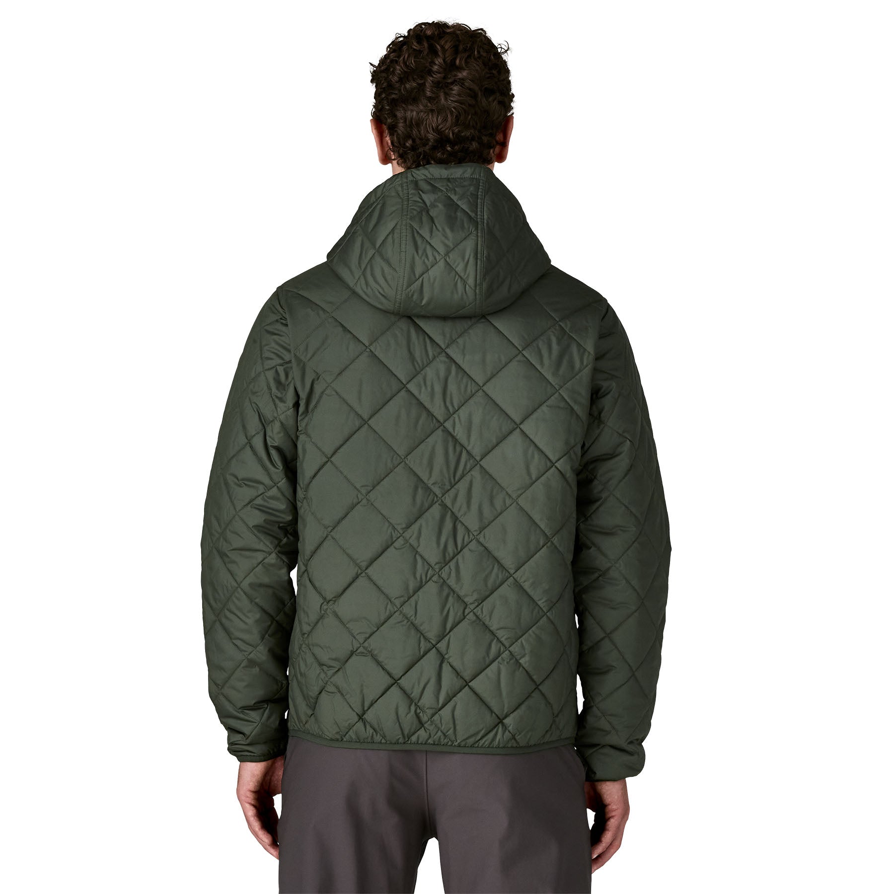Men's Diamond Quilted Bomber Hoody