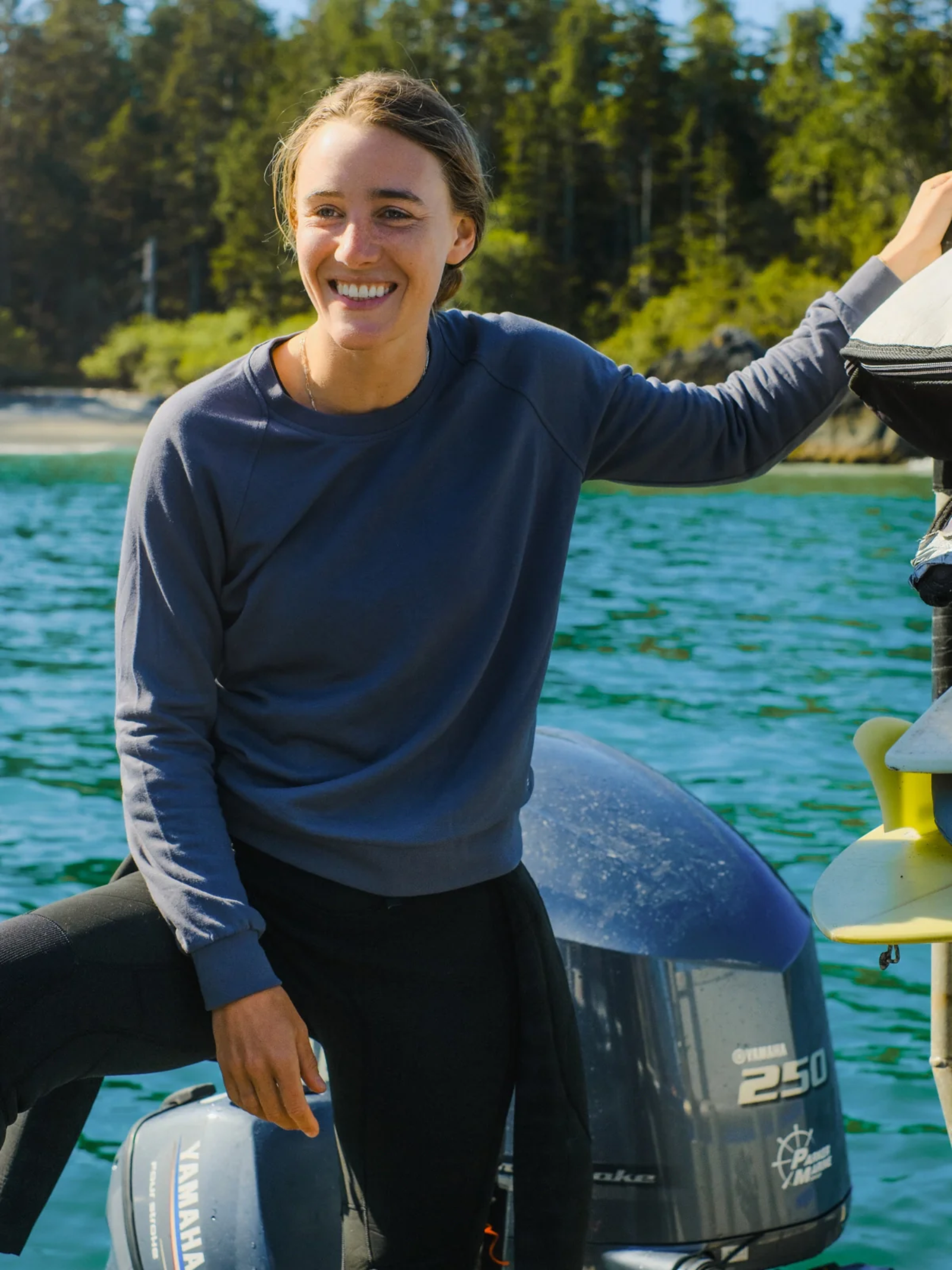 W's Bamboo Lightweight Fleece Crew