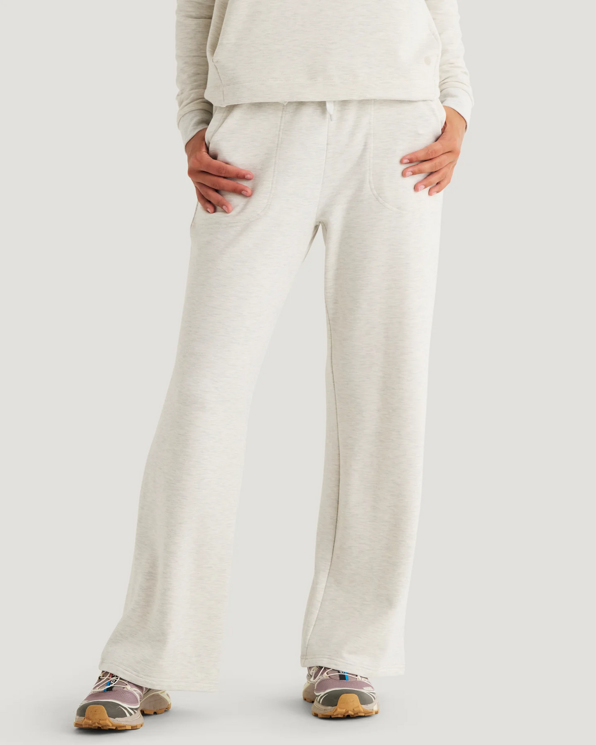 Women's Bamboo Lightweight Fleece Wide Leg Pant