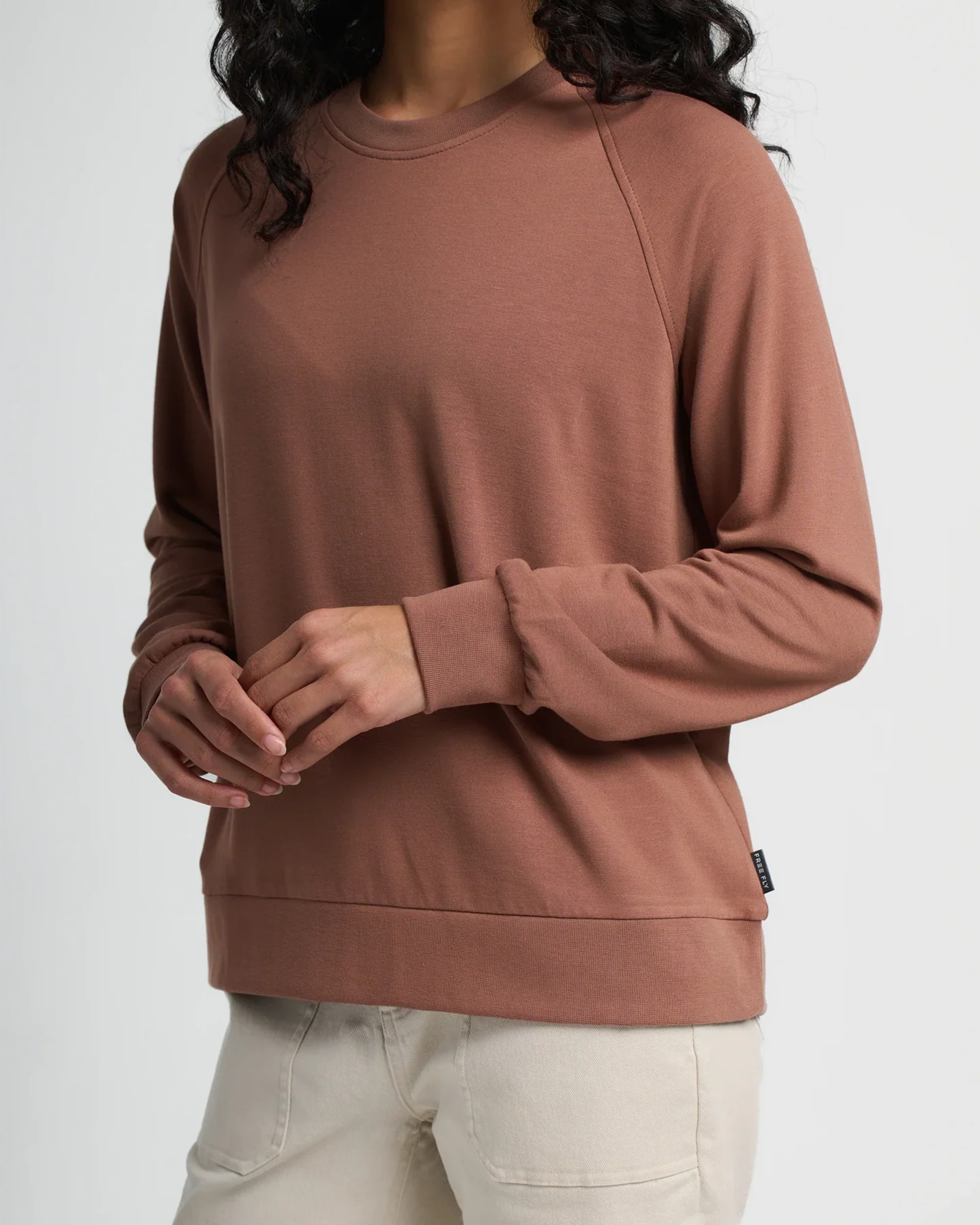 W's Bamboo Lightweight Fleece Crew