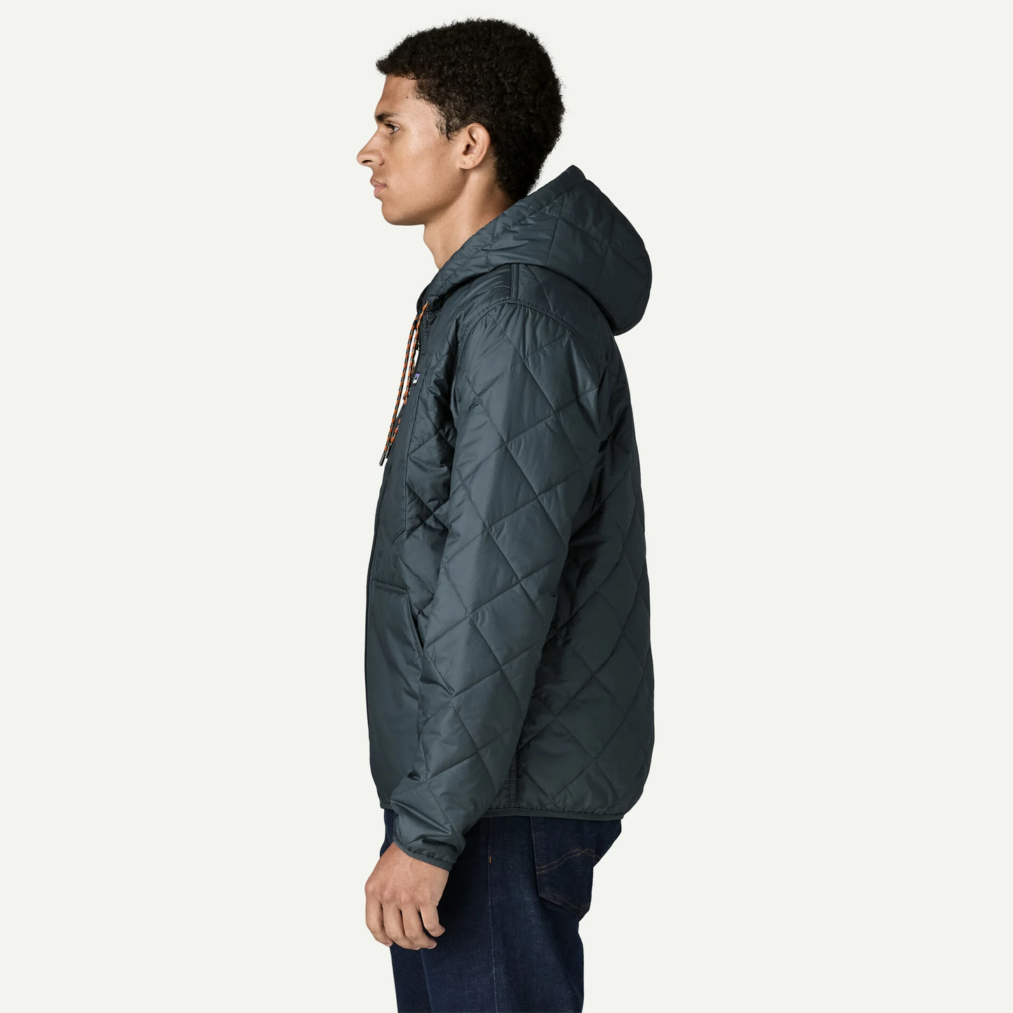 Men's Diamond Quilted Bomber Hoody