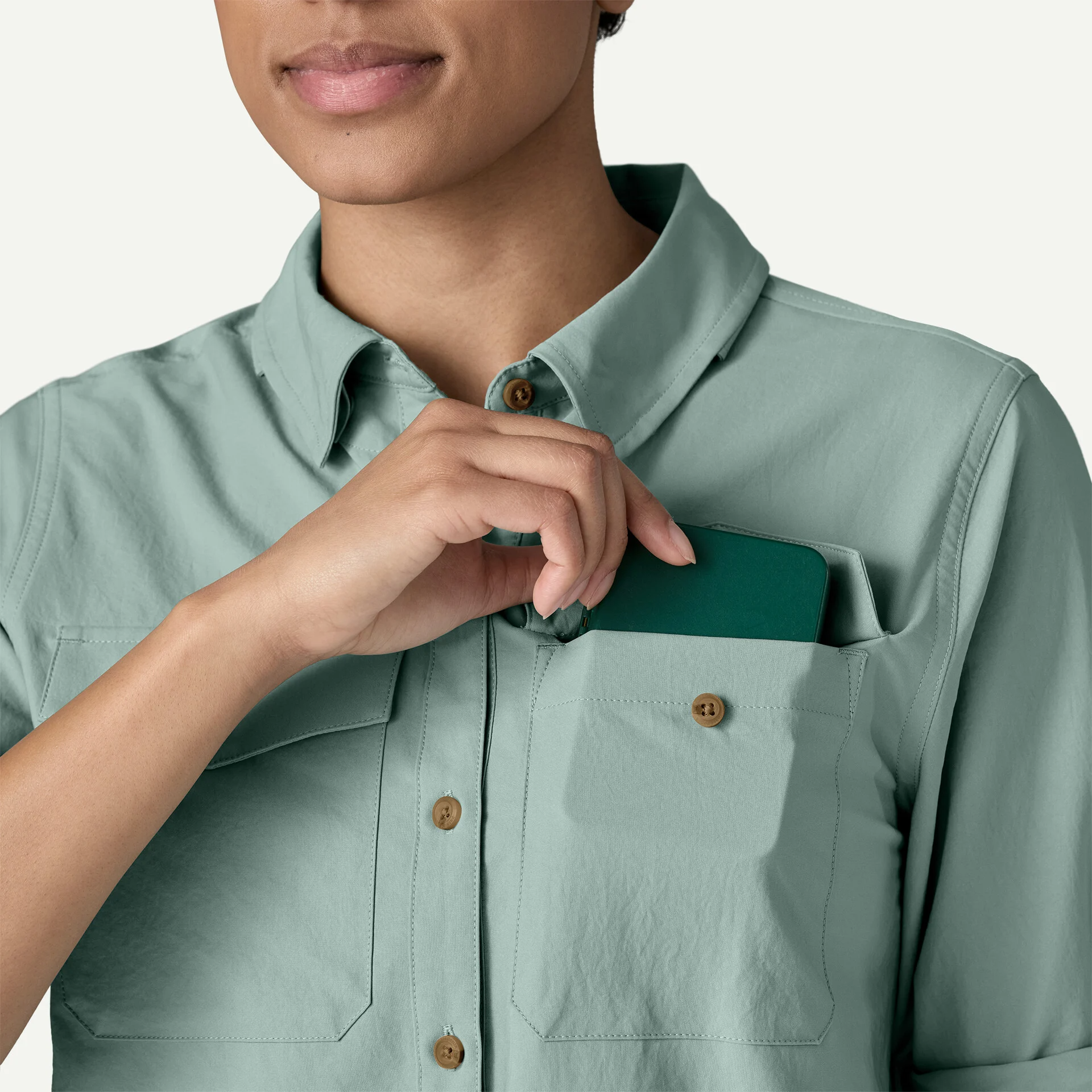 Women's Long-Sleeved Self-Guided Sun Shirt