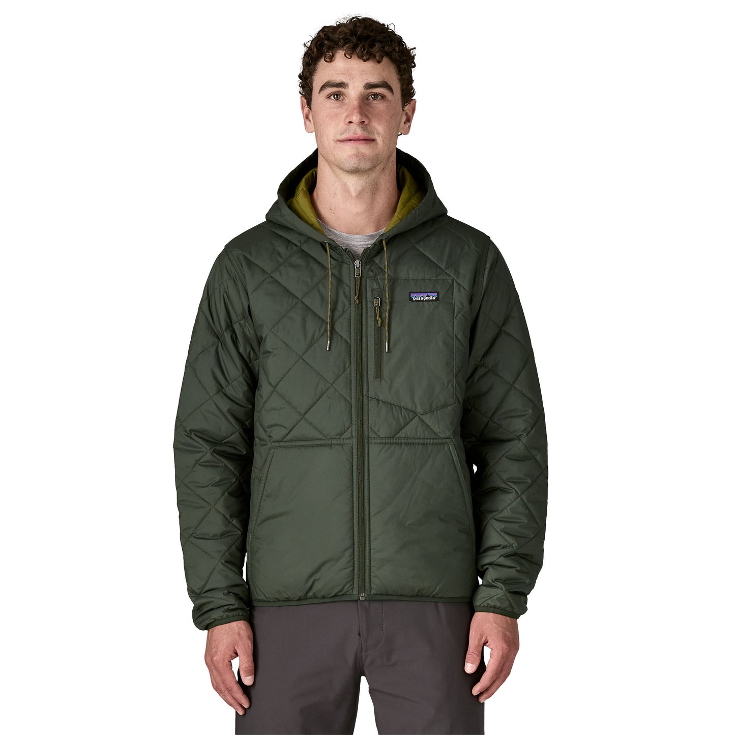 Men's Diamond Quilted Bomber Hoody