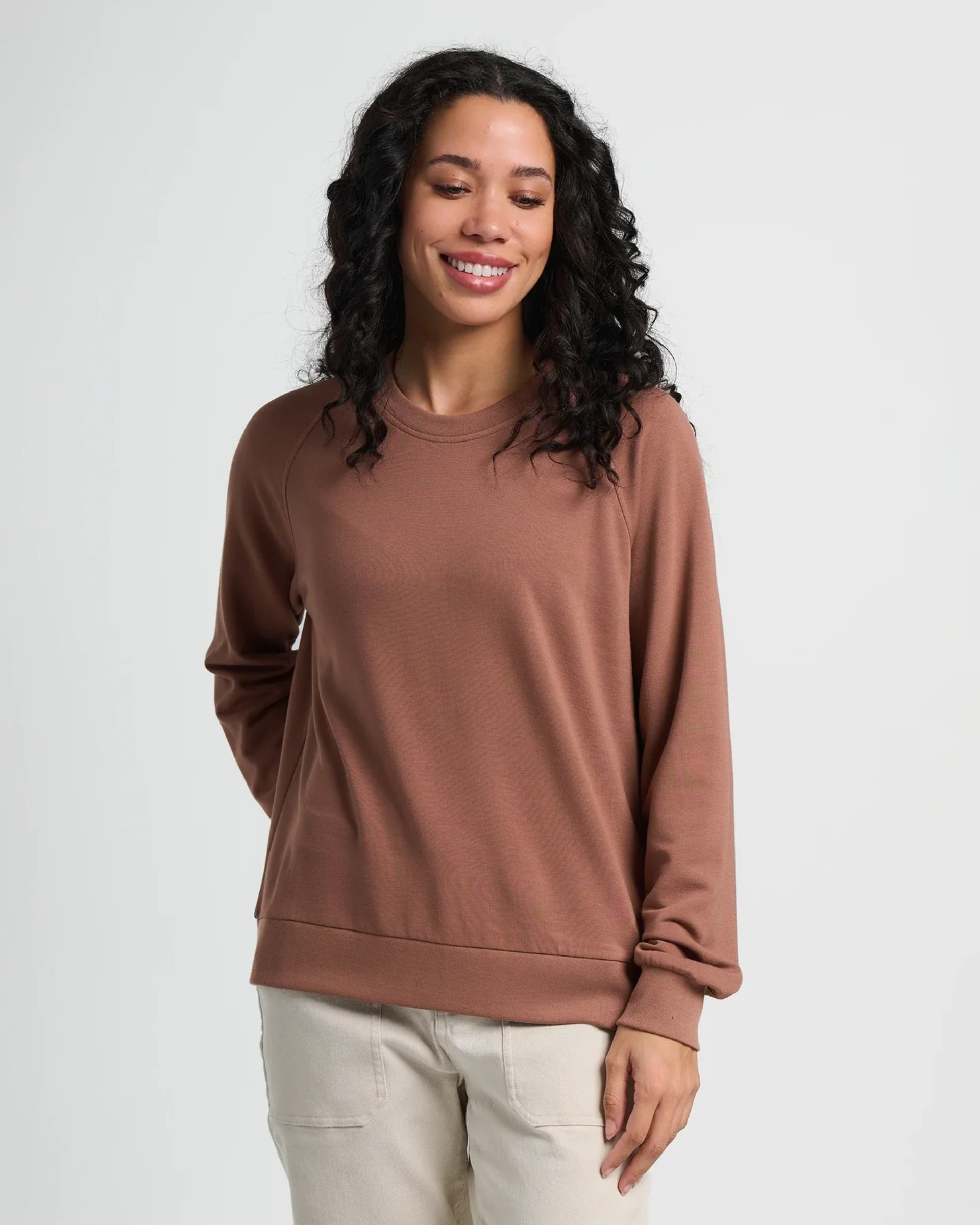 W's Bamboo Lightweight Fleece Crew