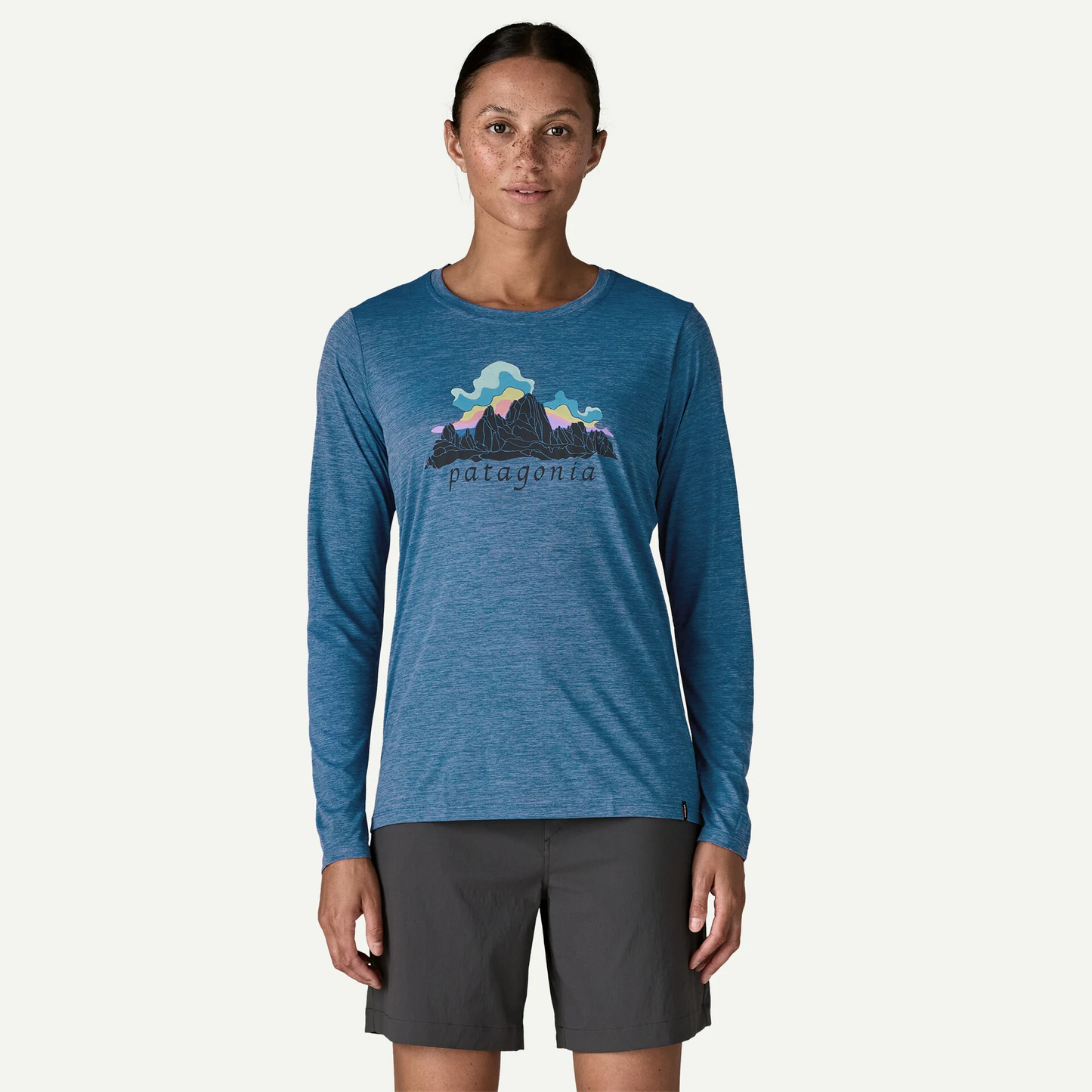 Women's Long-Sleeved Capilene® Cool Daily Shirt - Fitz Roy Nimbus