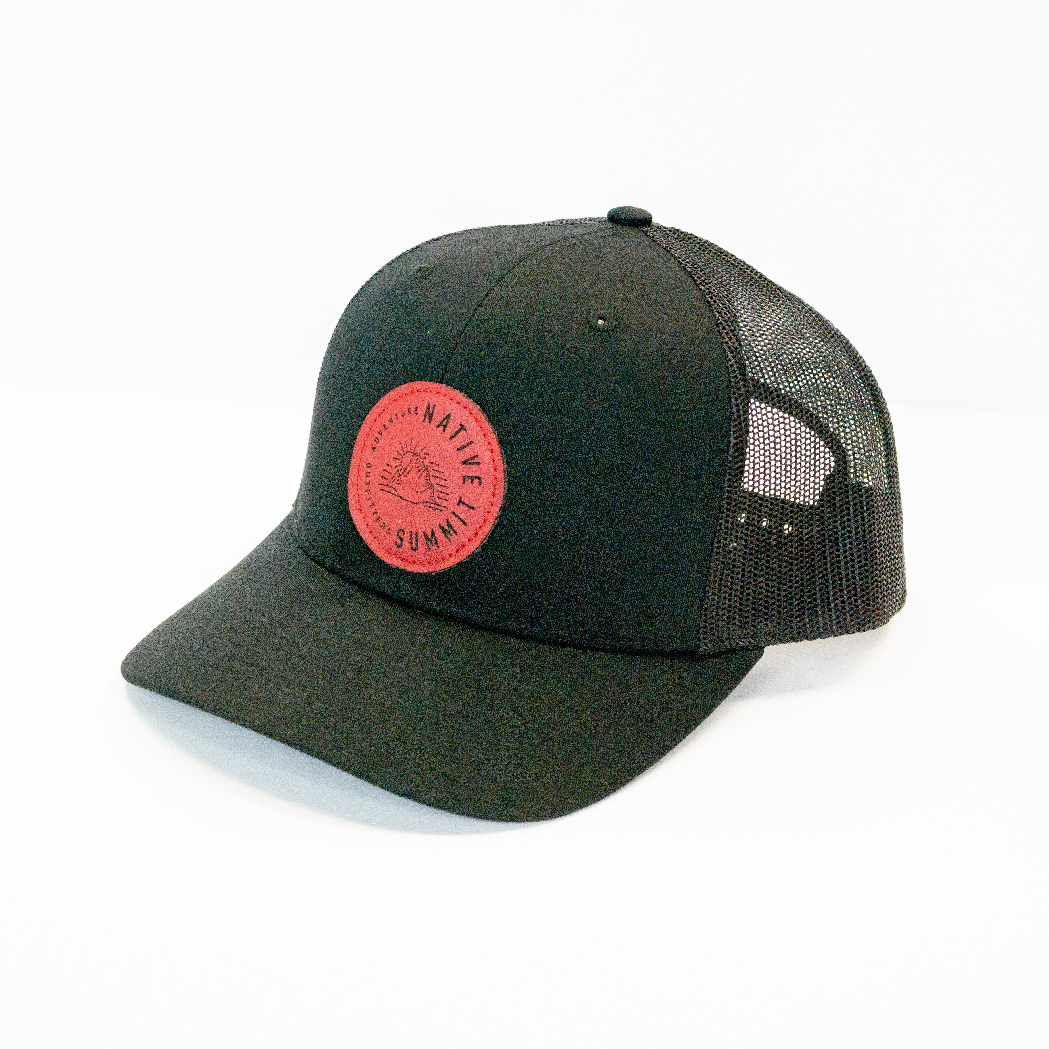 NS Red Circle Patch Trucker — Native Summit Adventure Outfitters