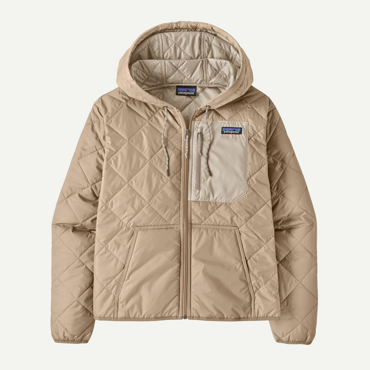 Women's Diamond Quilted Bomber Hoody