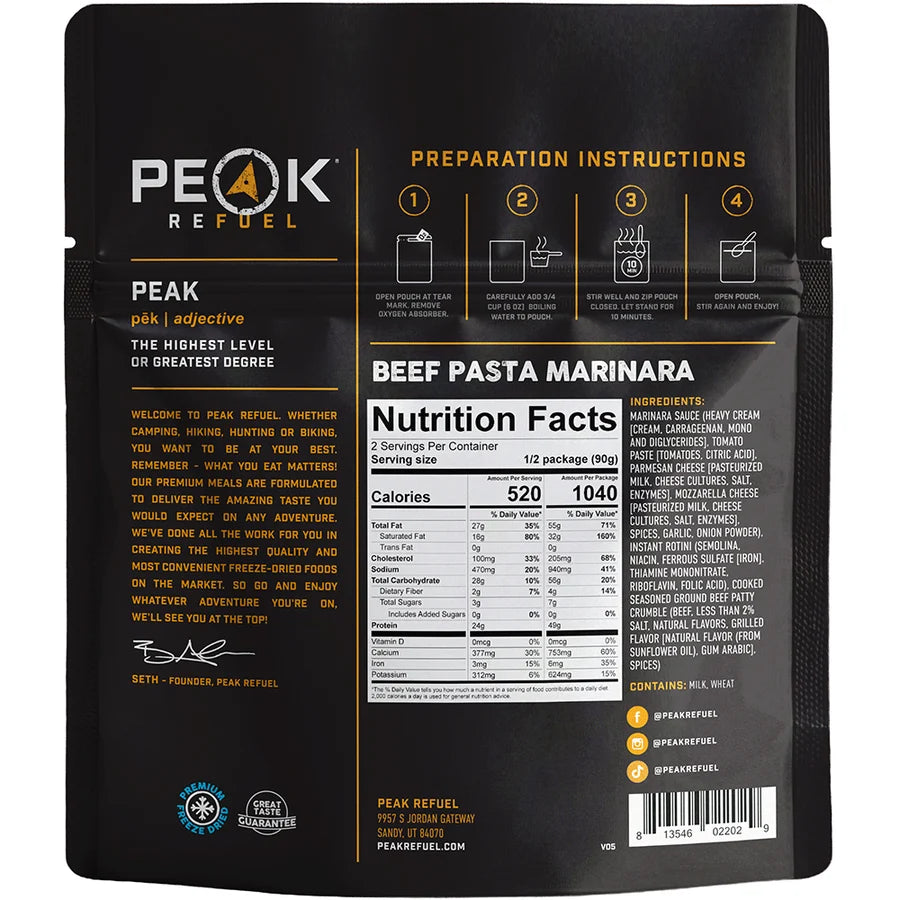 Beef Pasta Marinara