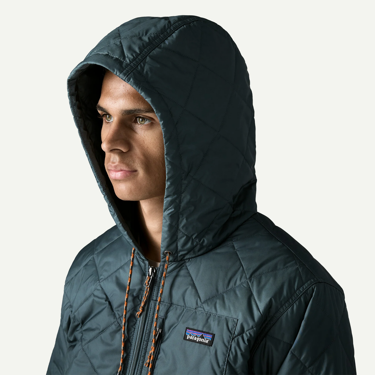 Men's Diamond Quilted Bomber Hoody