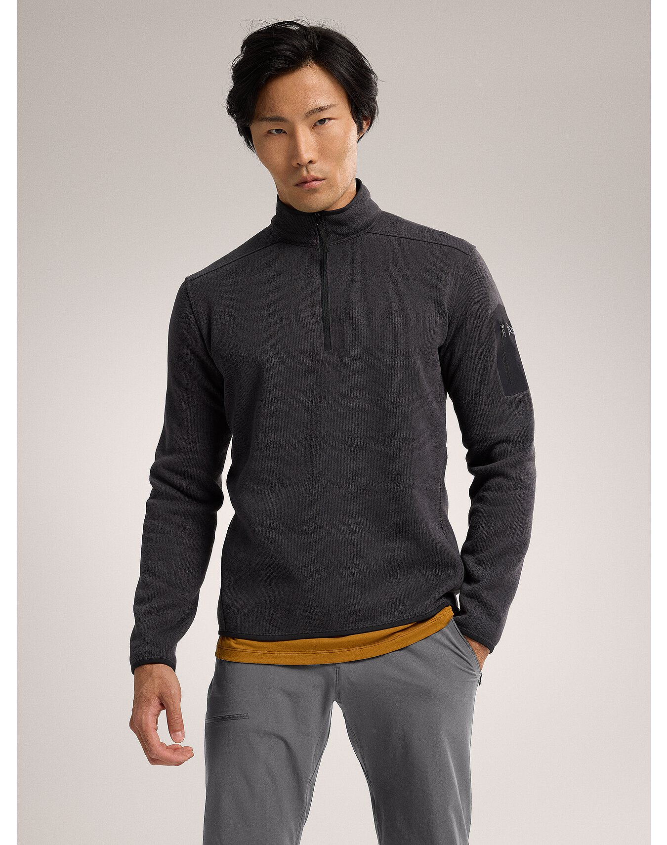 Arc'teryx Covert 1/2 Zip: Pile Uomo A Collo Alto, Mezza Zip, In Materiale Riciclato Traspirante
