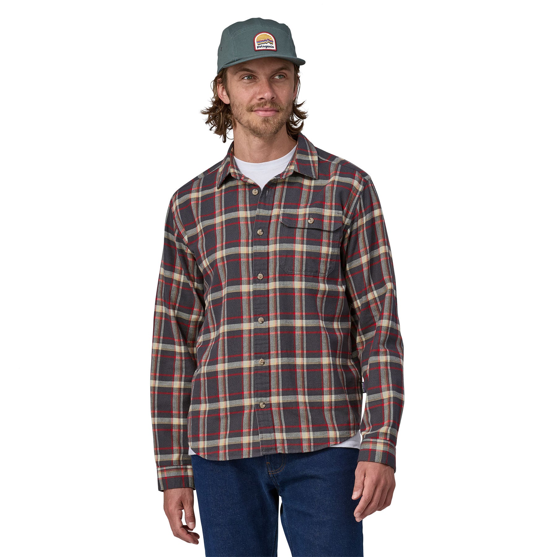 Men's Long-Sleeved Cotton in Conversion Lightweight Fjord Flannel Shirt